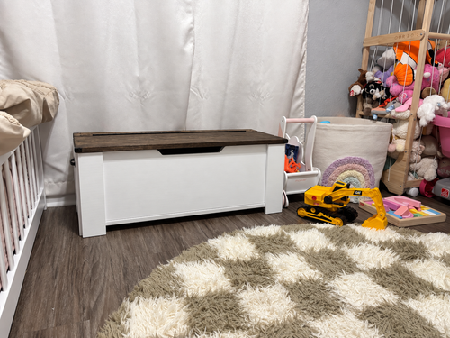 Handmade Kids Toy Chest | Rustic Farmhouse Wooden Storage Bench