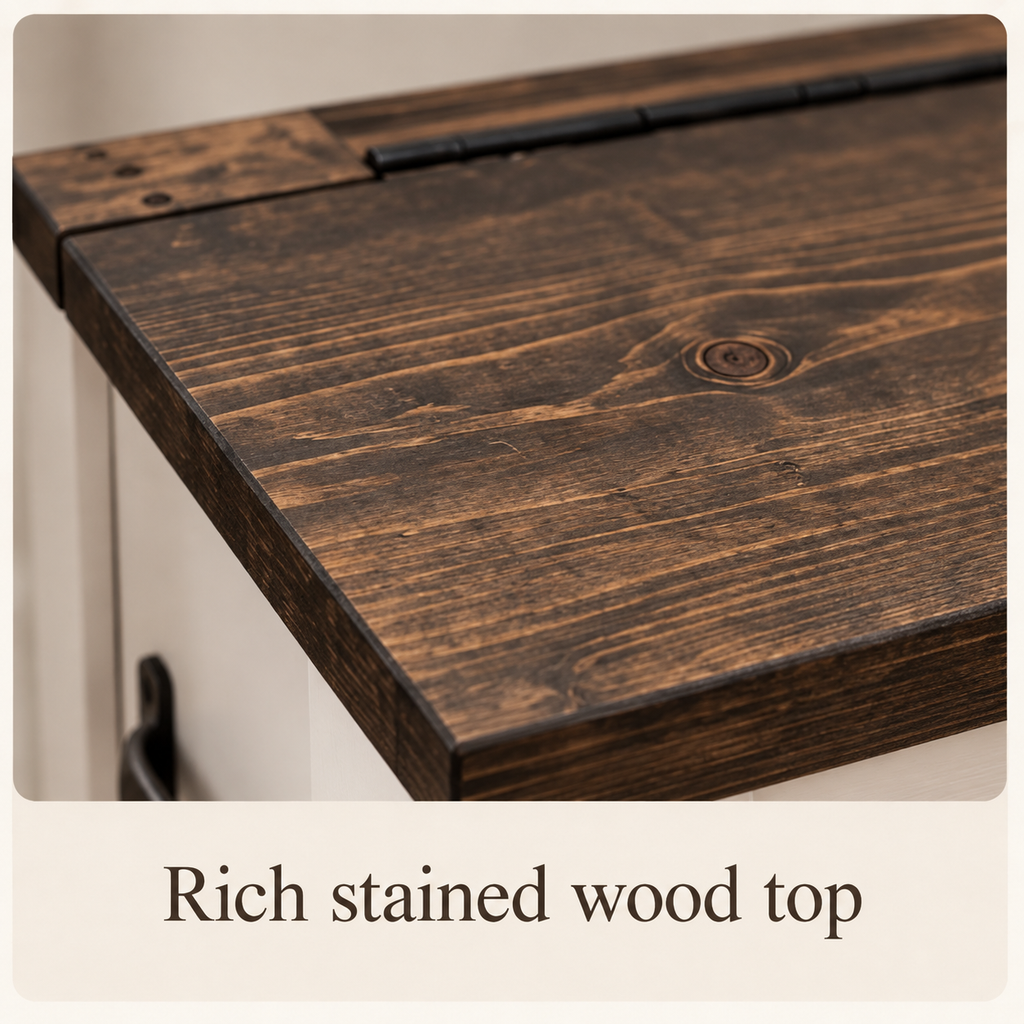 Handmade Kids Toy Chest | Rustic Farmhouse Wooden Storage Bench